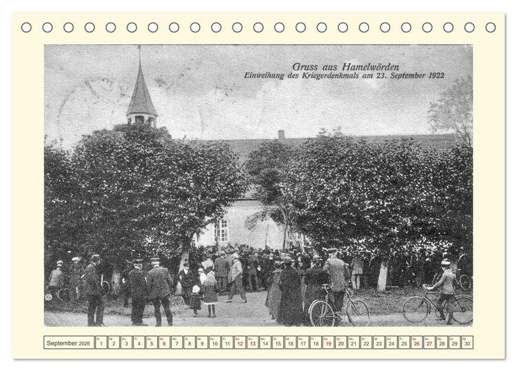 Produktbild: Gruss aus Hamelw&ouml;rden - Kehdingens sch&ouml;nstes Dorf in alten Ansichten (Tischkalender 2026 DIN A5 quer), CALVENDO Monatskalender