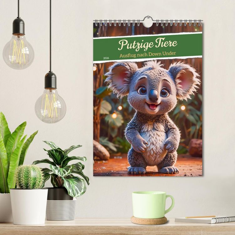 Produktbild: Putzige Tiere - Ausflug nach Down Under (Wandkalender 2026 DIN A4 hoch), CALVENDO Monatskalender