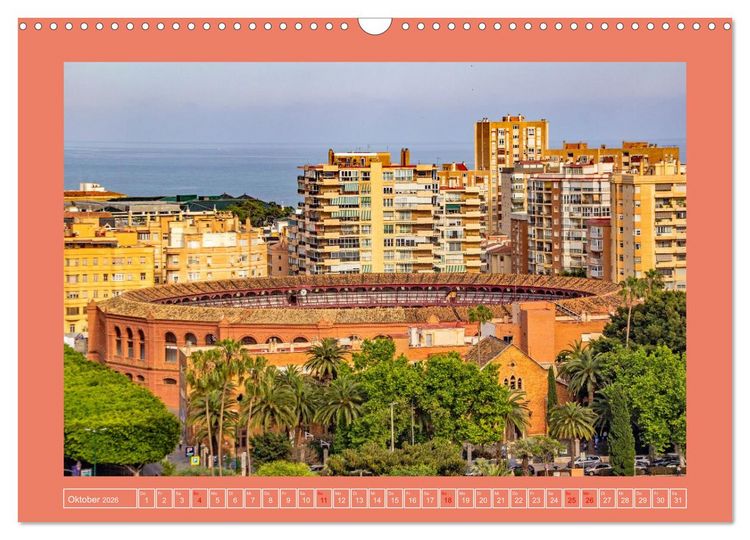 Produktbild: Ein Herz f&uuml;r M&aacute;laga (Wandkalender 2026 DIN A3 quer), CALVENDO Monatskalender