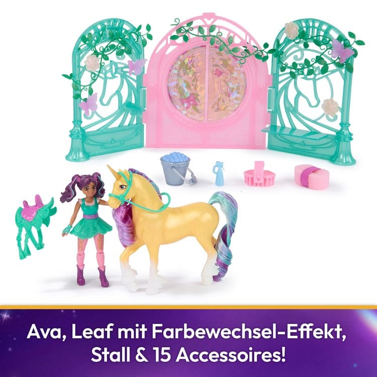 Produktbild: UCA Small Doll Ava & Leaf Stall Spielset
