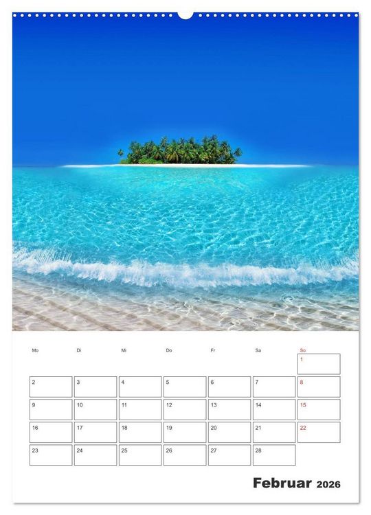 Produktbild: Inselparadiese im S&uuml;dpazifik (hochwertiger Premium Wandkalender 2026 DIN A2 hoch), Kunstdruck in Hochglanz