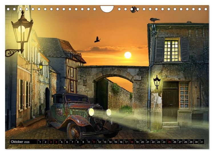 Produktbild: Oldtimer Romantik (Wandkalender 2026 DIN A4 quer), CALVENDO Monatskalender