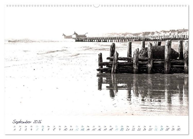 Produktbild: Meeresbilder - Nordsee-Impressionen (hochwertiger Premium Wandkalender 2026 DIN A2 quer), Kunstdruck in Hochglanz