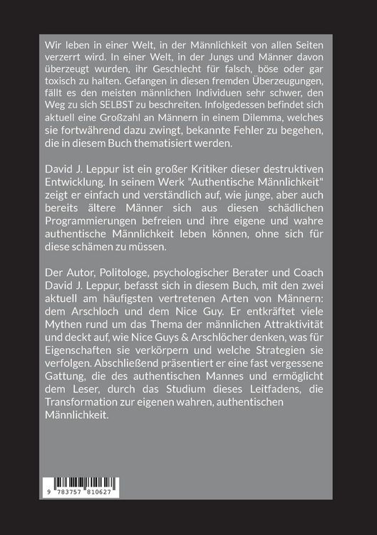 Produktbild: Authentische M&auml;nnlichkeit