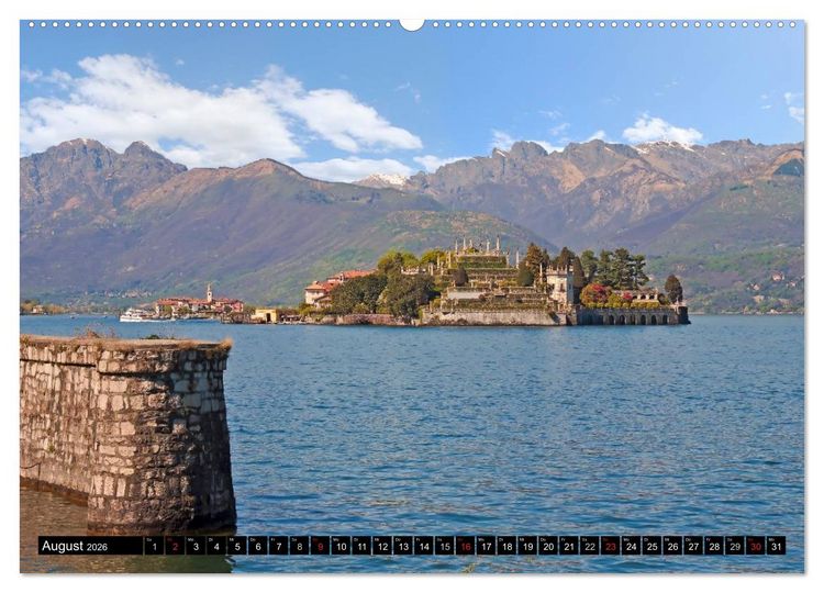 Produktbild: Lago Maggiore - Der malerische See in Italien und der Schweiz (hochwertiger Premium Wandkalender 2026 DIN A2 quer), Kunstdruck in Hochglanz