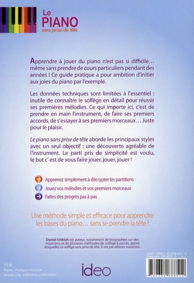 Produktbild: Le Piano Sans Prise de Tete