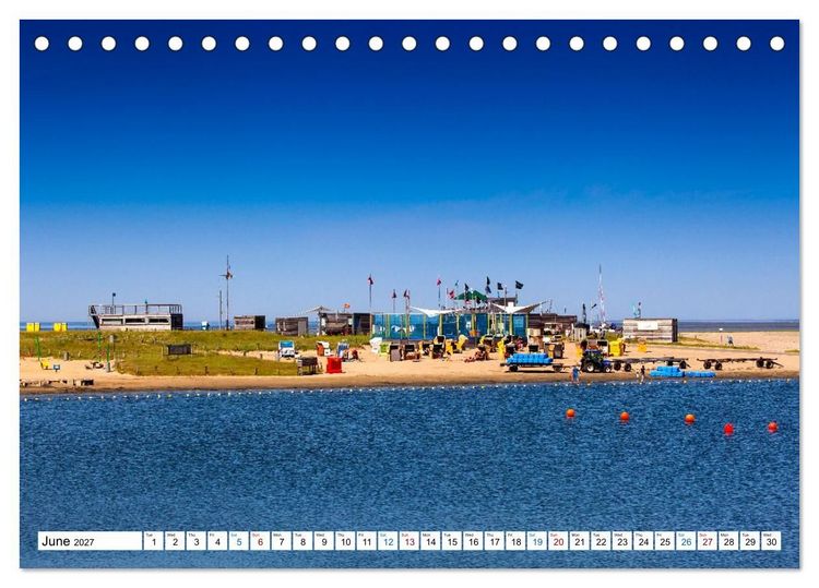 Produktbild: The German North Sea coast (Desk Calendar 2027 DIN A5 landscape), CALVENDO 12 Month DeskCalendar