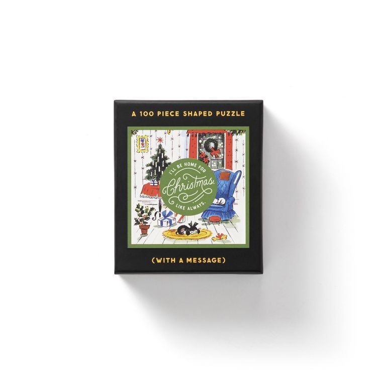 Produktbild: Home for Christmas 100 Piece Mini Shaped Puzzle
