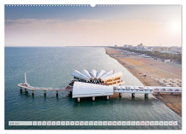 Produktbild: Lignano in Italien. Sommer Strand und Meer (hochwertiger Premium Wandkalender 2027 DIN A2 quer), Kunstdruck in Hochglanz