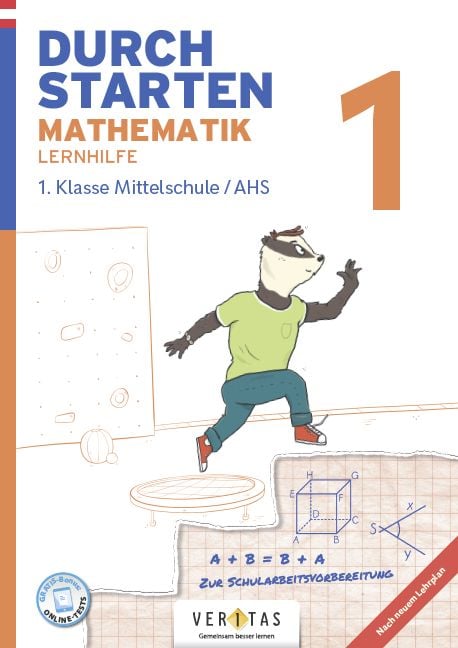 Produktbild: Durchstarten 1. Klasse - AHS Mathematik - Lernhilfe