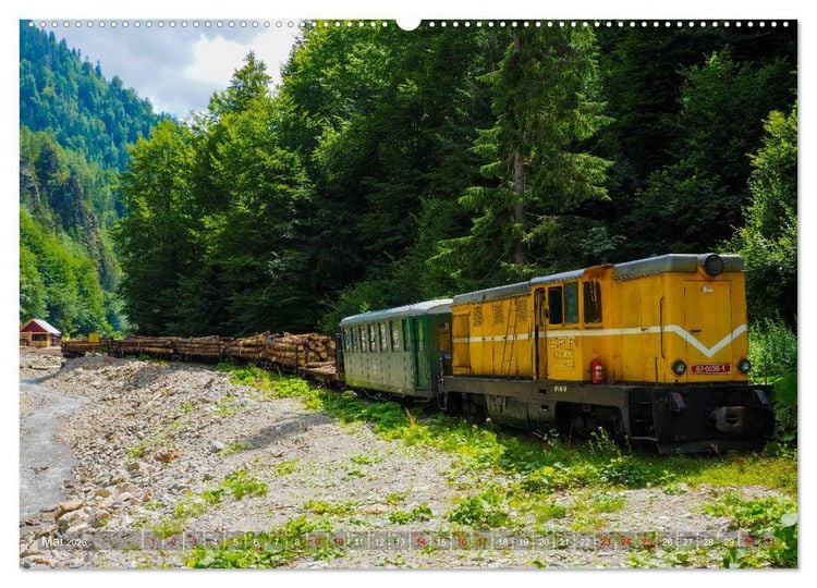 Produktbild: Waldbahnen in Rum&auml;nien - Die letzten Mocanitas (Wandkalender 2026 DIN A2 quer), CALVENDO Monatskalender