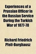 Produktbild: Experiences of a Prussian Officer in the Russian Service During the Turkish War of 1877-78