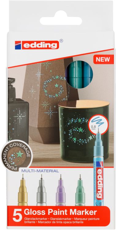 Produktbild: edding 780 Glanzlackmarker 5er Set spezial