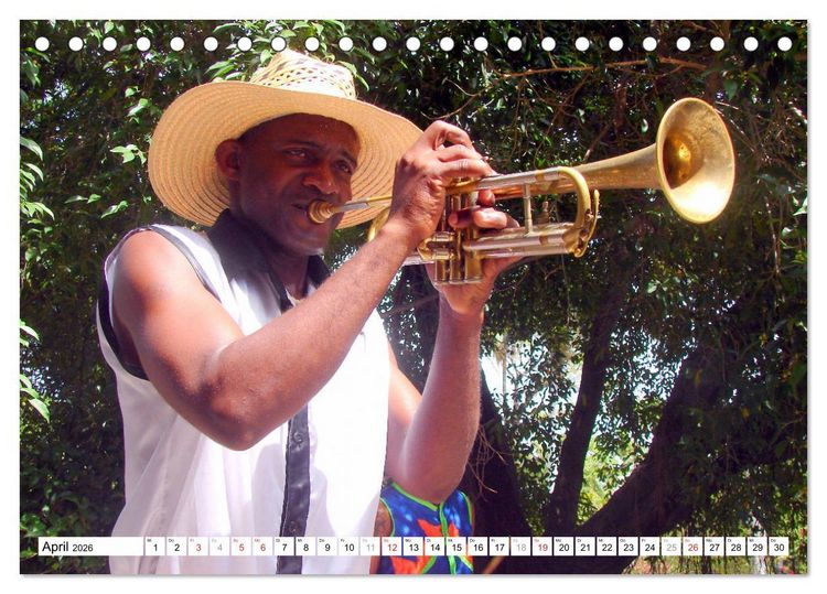 Produktbild: M&uacute;sica Cubana - Karibische Kl&auml;nge aus Kuba (Tischkalender 2026 DIN A5 quer), CALVENDO Monatskalender