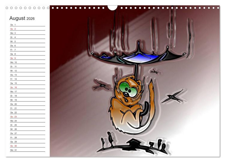 Produktbild: Alles f&uuml;r die Katz! Lustiger Katzen-Planer (Wandkalender 2026 DIN A3 quer), CALVENDO Monatskalender