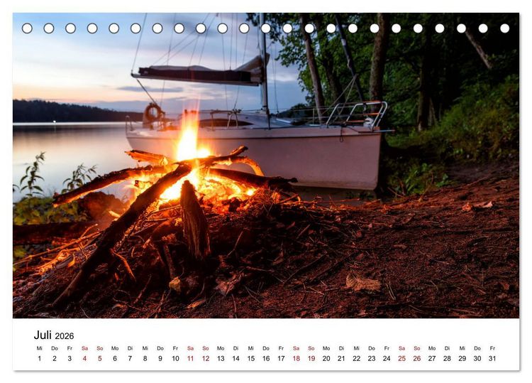 Produktbild: Masuren 2026 - Land der 1000 Seen (Tischkalender 2026 DIN A5 quer), CALVENDO Monatskalender