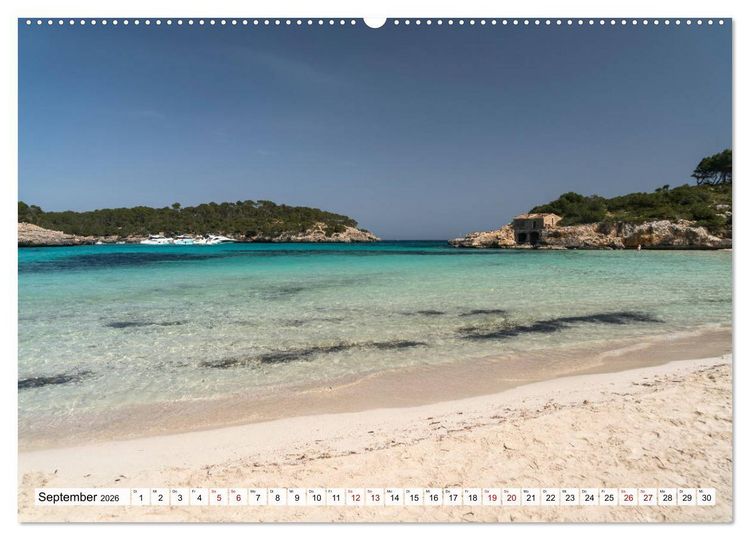 Produktbild: Traumstr&auml;nde auf Mallorca (hochwertiger Premium Wandkalender 2026 DIN A2 quer), Kunstdruck in Hochglanz