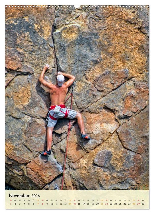 Produktbild: Klettern - Adrenalin pur (hochwertiger Premium Wandkalender 2026 DIN A2 hoch), Kunstdruck in Hochglanz