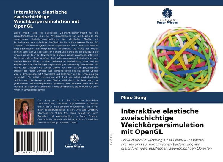 Produktbild: Interaktive elastische zweischichtige Weichk&ouml;rpersimulation mit OpenGL