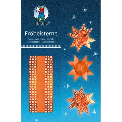 Produktbild: URSUS Dekorationsartikel Fr&ouml;belsterne, kupfer/wei&szlig;