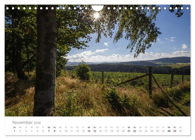 Produktbild: Sch&ouml;nes Sauerland (Wandkalender 2026 DIN A4 quer), CALVENDO Monatskalender
