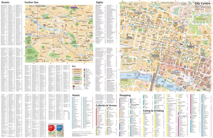 Produktbild: Discovering Glasgow Illustrated Map