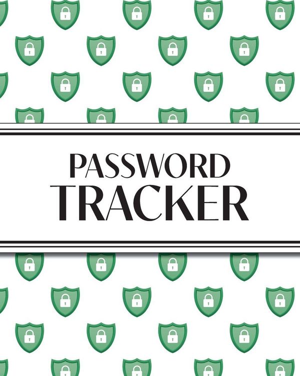 Produktbild: XL Large Print Password Tracker (Lock Shield Green)