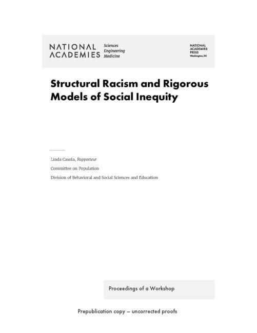 Produktbild: Structural Racism and Rigorous Models of Social Inequity