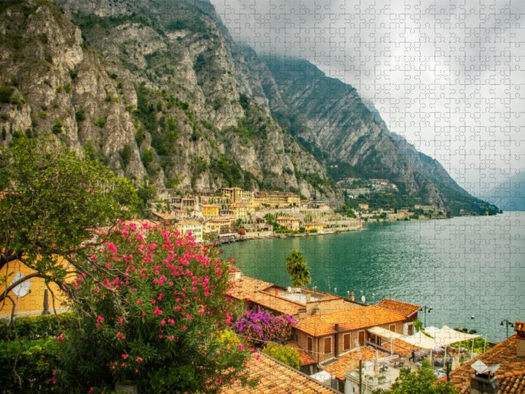 Produktbild: CALVENDO Puzzle Blick auf den Gardasee | 1000 Teile Lege-Gr&ouml;&szlig;e 64x48cm Foto-Puzzle f&uuml;r gl&uuml;ckliche Stunden