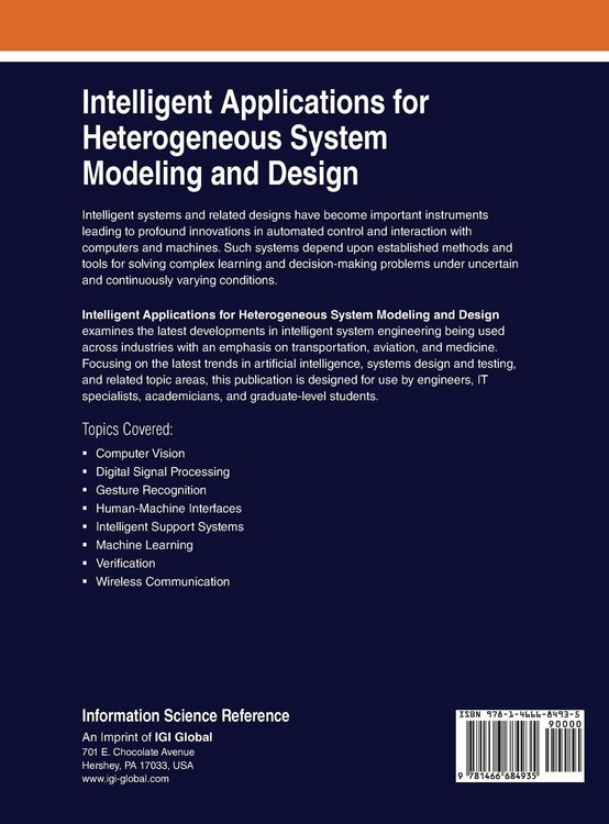 Produktbild: Intelligent Applications for Heterogeneous System Modeling and Design