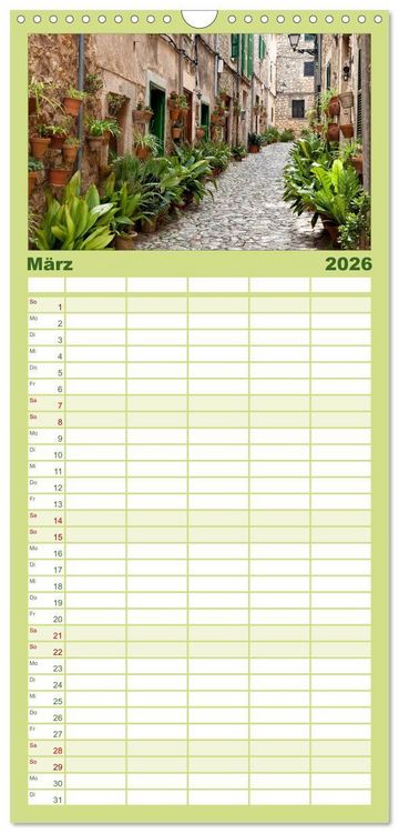 Produktbild: Familienplaner 2026 - Wege durchs neue Jahr mit 5 Spalten (Wandkalender, 21 x 45 cm) CALVENDO