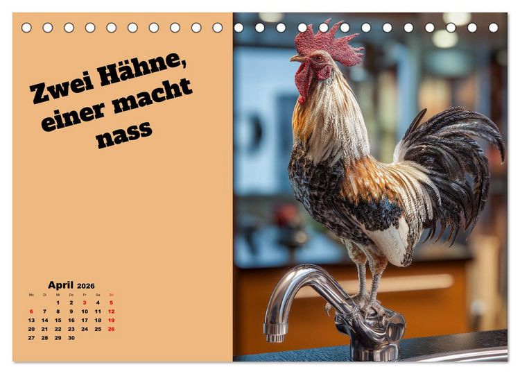 Produktbild: Pferdeschwanz - Das lustige, zweideutige Geschenk als Kalender (Tischkalender 2026 DIN A5 quer), CALVENDO Monatskalender