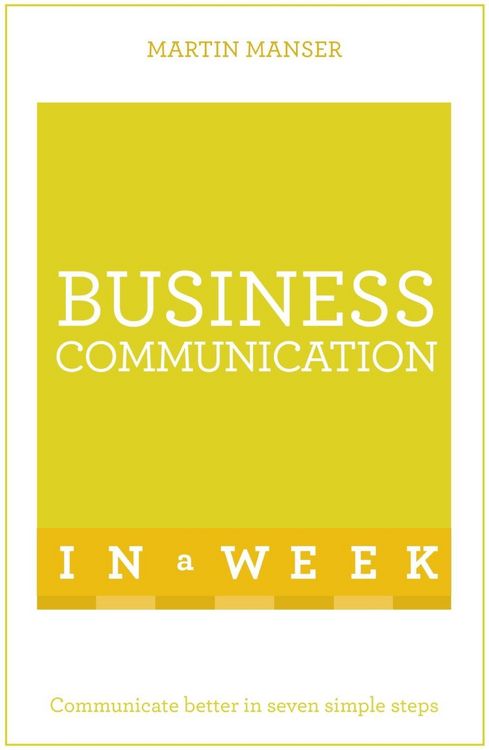 Produktbild: Business Communication In A Week