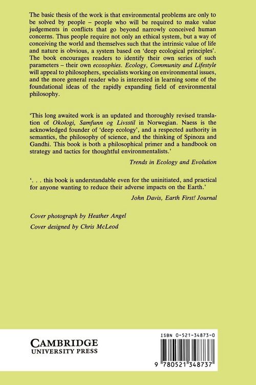 Produktbild: Ecology, Community and Lifestyle