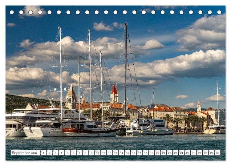Produktbild: Kroatien - Welterbe Trogir (Tischkalender 2026 DIN A5 quer), CALVENDO Monatskalender