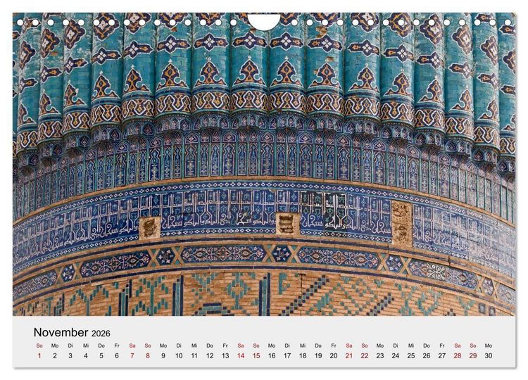Produktbild: Usbekistan entlang der Seidenstra&szlig;e (Wandkalender 2026 DIN A4 quer), CALVENDO Monatskalender