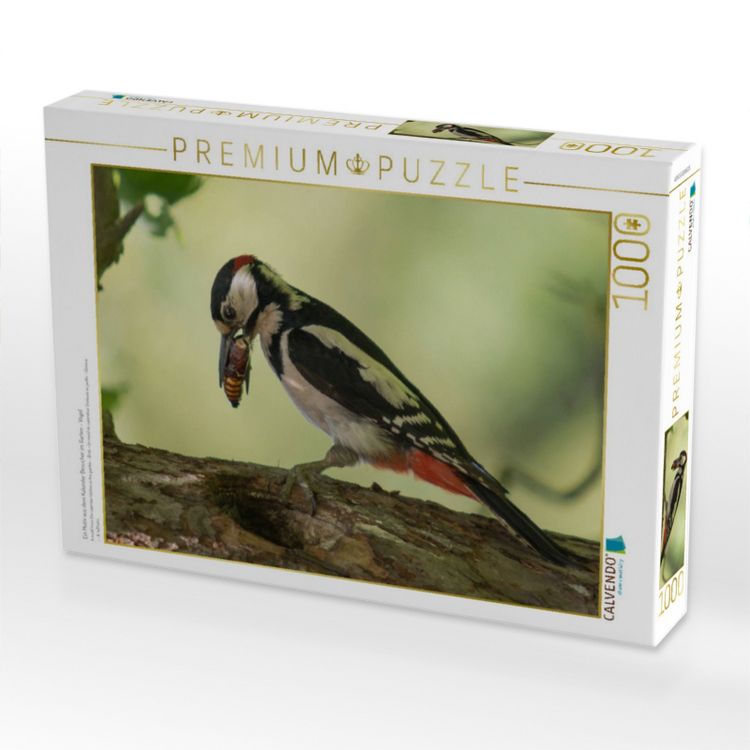 Produktbild: CALVENDO Puzzle Ein Motiv aus dem Kalender Besucher im Garten - V&ouml;gel | 1000 Teile Lege-Gr&ouml;&szlig;e 64x48cm Foto-Puzzle f&uuml;r gl&uuml;ckliche Stunden