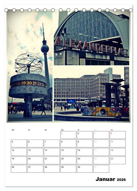 Produktbild: BERLIN / Planer (Tischkalender 2026 DIN A5 hoch), CALVENDO Monatskalender
