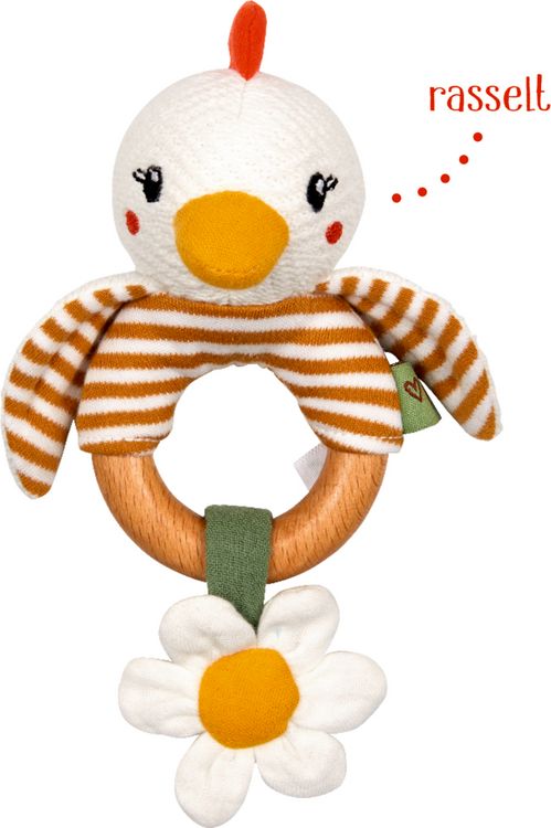 Produktbild: Holz-Ringrassel Huhn - Little Wonder