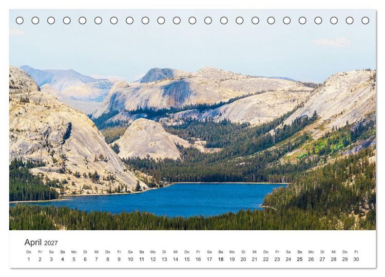 Produktbild: Yosemite - Einzigartige Naturspektakel (Tischkalender 2027 DIN A5 quer), CALVENDO Monatskalender