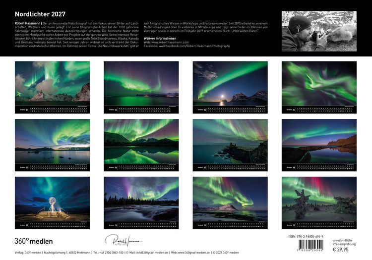Produktbild: Nordlichter Premiumkalender 2027