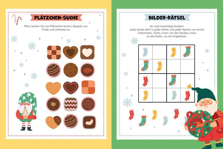 Produktbild: Mein Adventskalenderbuch R&auml;tselspa&szlig; mit den Wichteln
