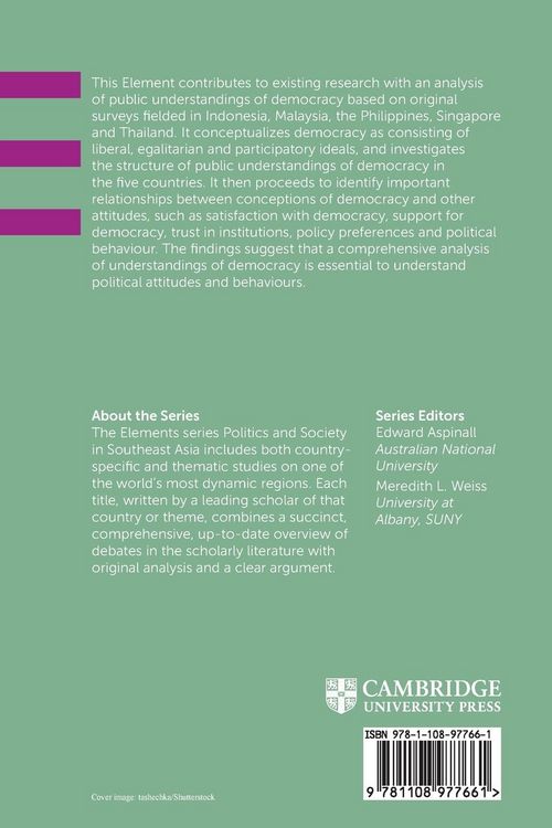 Produktbild: The Meaning of Democracy in Southeast Asia