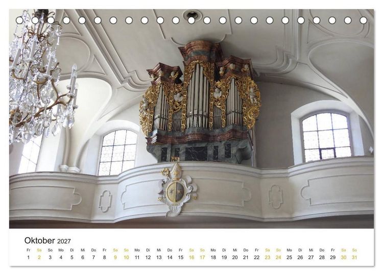 Produktbild: Fantastische Welt der Orgeln (Tischkalender 2027 DIN A5 quer), CALVENDO Monatskalender