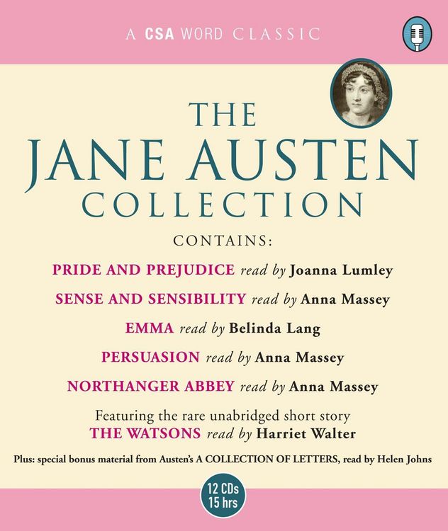 Produktbild: The Jane Austen Collection: "Sense and Sensibility", "Pride and Prejudice", "Emma", "Northanger Abbey", "Persuasion" AND "The Watsons" (Unabridged)