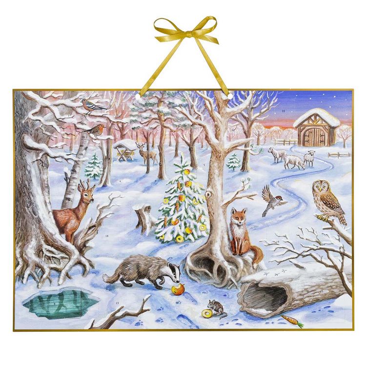 Produktbild: Adventskalender &raquo;Unsere Tiere im Winterwald&laquo;