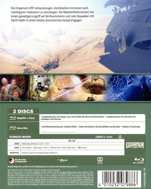 Produktbild: Star Wars - Die R&uuml;ckkehr der Jedi-Ritter (+ Bonus-Blu-ray)
