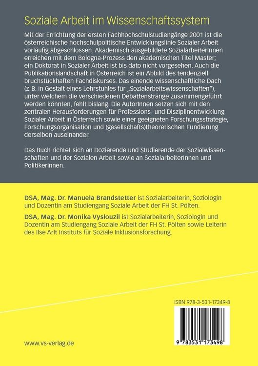 Produktbild: Soziale Arbeit im Wissenschaftssystem