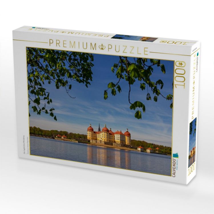Produktbild: CALVENDO Puzzle Das Jagdschloss Moritzburg | 1000 Teile Lege-Gr&ouml;&szlig;e 64x48cm Foto-Puzzle f&uuml;r gl&uuml;ckliche Stunden