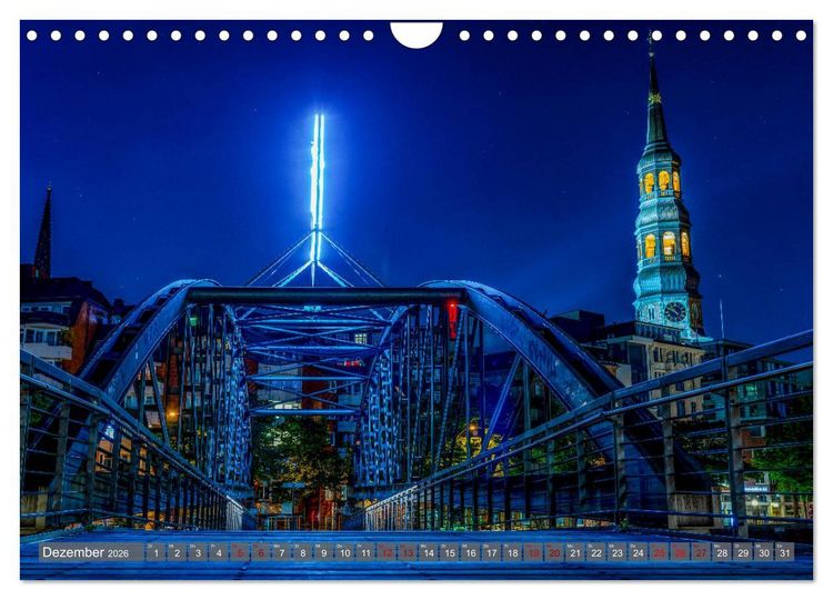 Produktbild: Hamburg City Vibes (Wandkalender 2026 DIN A4 quer), CALVENDO Monatskalender